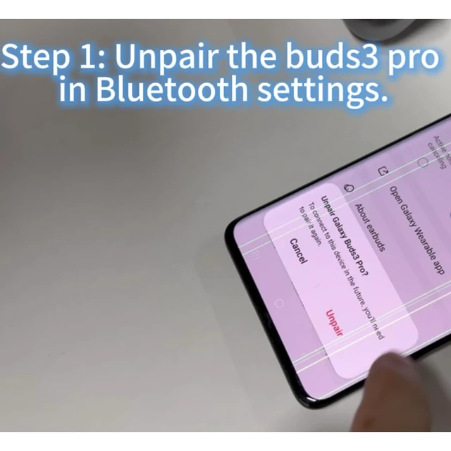 Alt view image 2 of 6 - Single Right Ear Replacement Bud for Samsung Galaxy Buds 3 Pro AI Ture Wireless Bluetooth Earbuds(Silver)