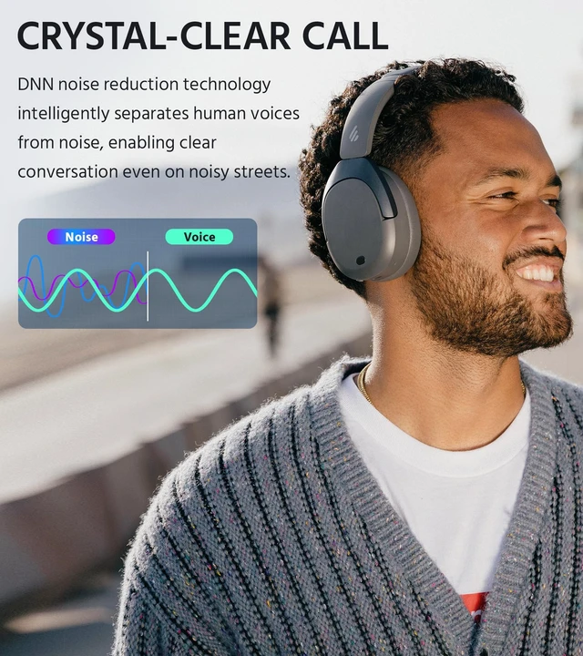 Alt view image 6 of 7 - W830NB Wireless Over Ear Headphones, 94H Playtime, Gray 45dB Active Noise Cancelling, LDAC Hi-Res Sound, Spatial Audio, Fast Charging, Multipoint Connection, Bluetooth 5.4