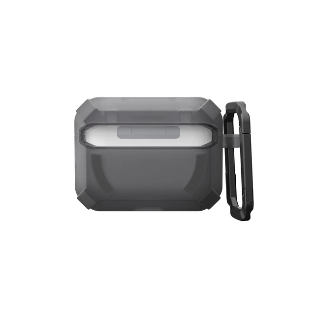 Alt view image 6 of 7 - UAG Plasma for AirPods Pro 3 Gen Case 2025, Smoke/Lava Heavy Duty Protection, Military-Grade Drop Tested, Secure Latch, Detachable Carabiner, Wireless Charging Compatible