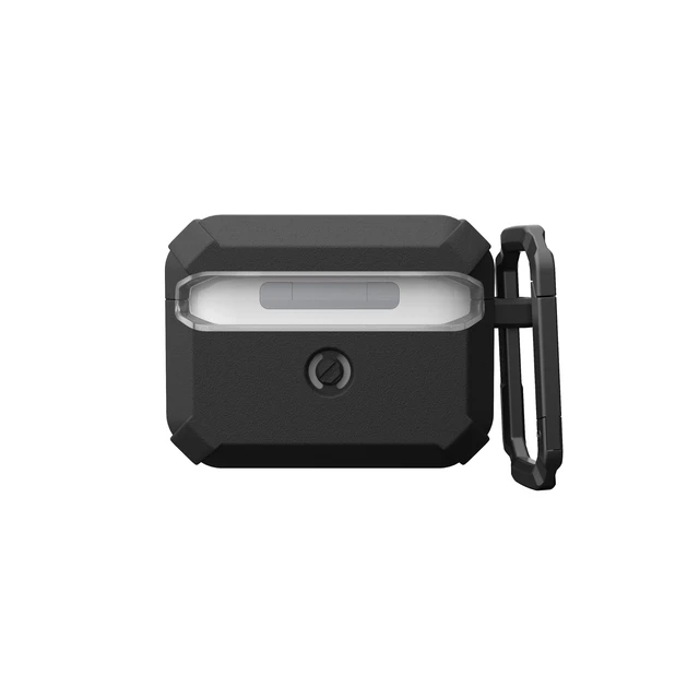 Alt view image 4 of 7 - UAG Plasma for AirPods Pro 3 Gen Case 2025, Black Heavy Duty Protection, Military-Grade Drop Tested, Secure Latch, Detachable Carabiner, Wireless Charging Compatible