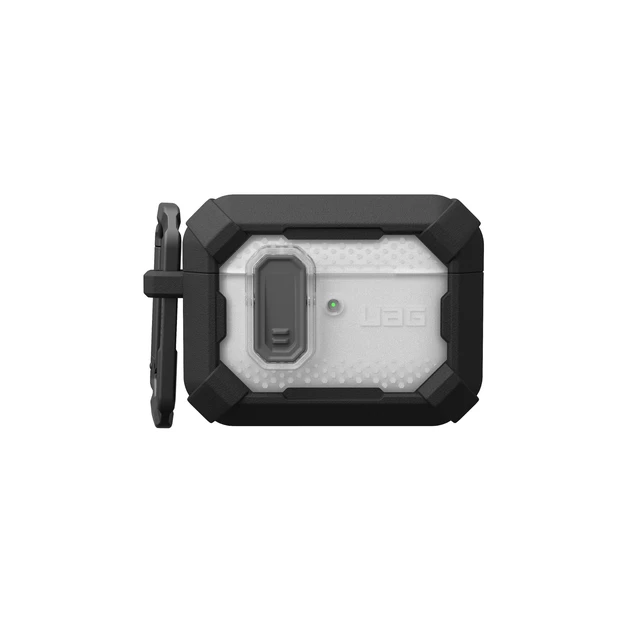 Alt view image 5 of 7 - UAG Plasma for AirPods Pro 3 Gen Case 2025, Black Heavy Duty Protection, Military-Grade Drop Tested, Secure Latch, Detachable Carabiner, Wireless Charging Compatible