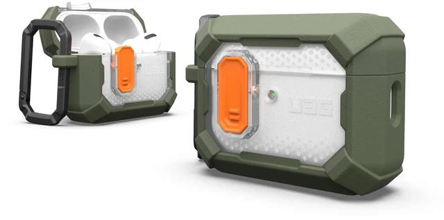 Main image of UAG Plasma for AirPods Pro 3 Gen Case 2025, Olive Heavy Duty Protection, Military-Grade Drop Tested, Secure Lip Closure, Corner Protection, Wireless Charging Compatible