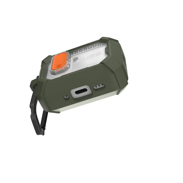 Alt view image 6 of 7 - UAG Plasma for AirPods Pro 3 Gen Case 2025, Olive Heavy Duty Protection, Military-Grade Drop Tested, Secure Lip Closure, Corner Protection, Wireless Charging Compatible