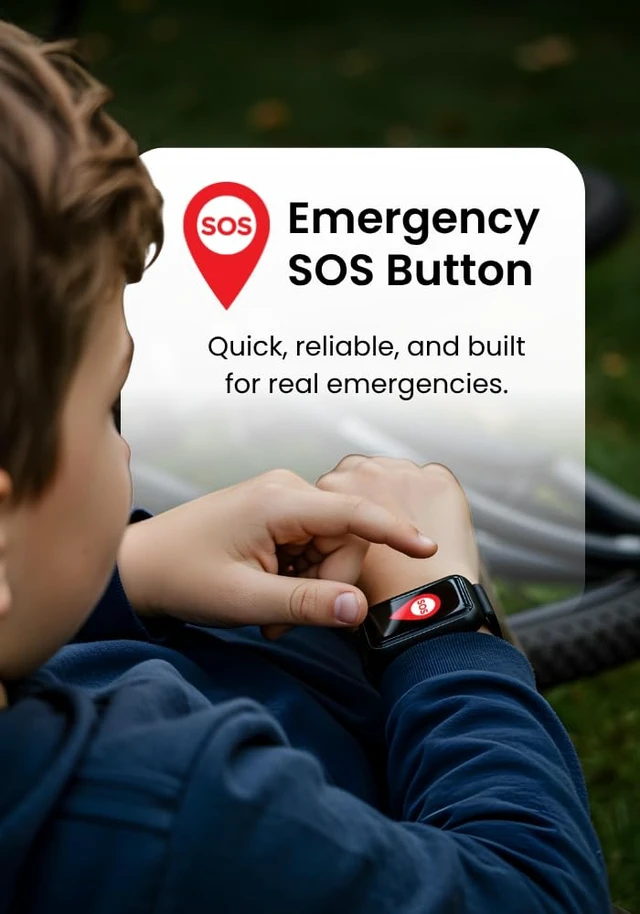 Alt view image 6 of 7 - Thrive Kids Smart Watch Safe Phone Watch with GPS, Calling & Texting School Mode, Activity Tracking Parental Controls SOS & Safety Alerts (Monthly Plan Required)