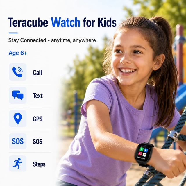 Alt view image 7 of 7 - Thrive Kids Smart Watch Safe Phone Watch with GPS, Calling & Texting School Mode, Activity Tracking Parental Controls SOS & Safety Alerts (Monthly Plan Required)