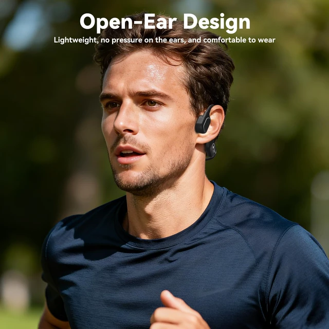 Alt view image 6 of 7 - Bone Conduction Swimming Headphones,IP68 Waterproof Underwater Swim Earbuds Bluetooth6.0, 32GB Memory,Soft Liquid Silicone,24g No Burden,Open Ear Enhanced SurroundAwareness, Running,Lap Pool Swimming