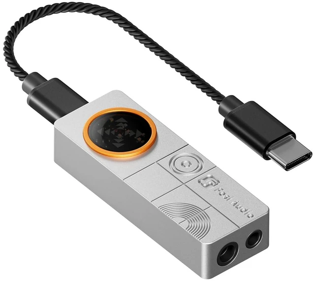 Main image of DS3 USB-C DAC HiFi Amp Dongle, Portable Headphone Amplifier with 7.1 Spatial Audio, ES9039Q2M XMOS Powered, DSD512, 3.5mm Single 4.4mm Balanced for PC/Phone/ PS5/ Switch Silver