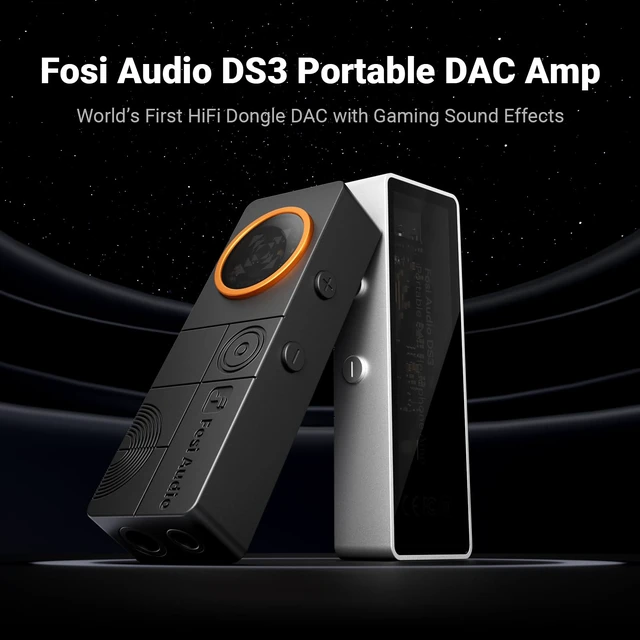 Alt view image 2 of 7 - DS3 USB-C DAC HiFi Amp Dongle, Portable Headphone Amplifier with 7.1 Spatial Audio, ES9039Q2M XMOS Powered, DSD512, 3.5mm Single 4.4mm Balanced for PC/Phone/ PS5/ Switch Silver