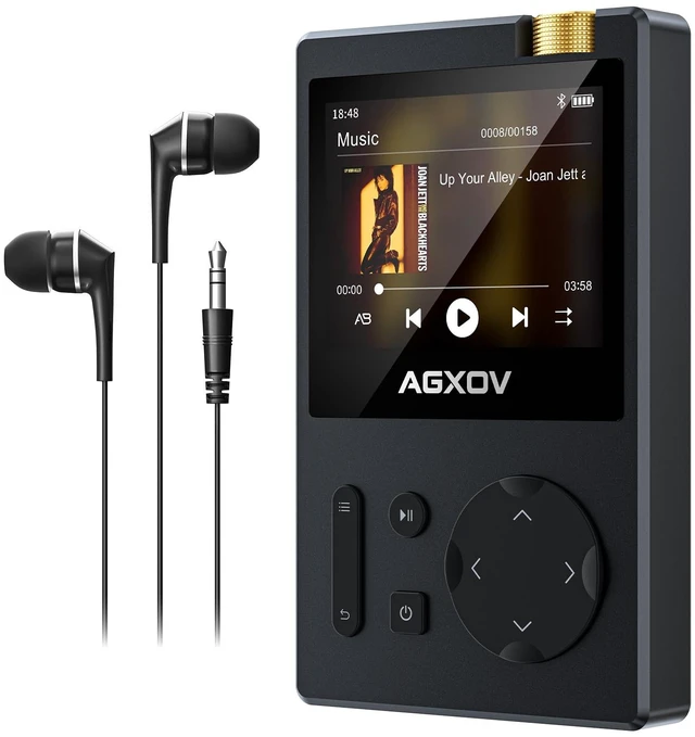 Main image of HiFi MP3 Player with Hi-Res Lossless Audio, Bluetooth 5.3 Portable Music Player, 64GB Memory, 3.5mm Balanced Output, Long Battery Life for High-End HeadphonesUP to 256GB