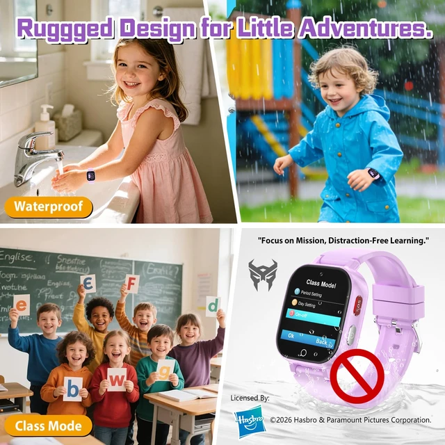 Alt view image 4 of 7 - 4G Kids Smart Watch with GPS Tracker for Boys Girls Video Call SOS Waterproof