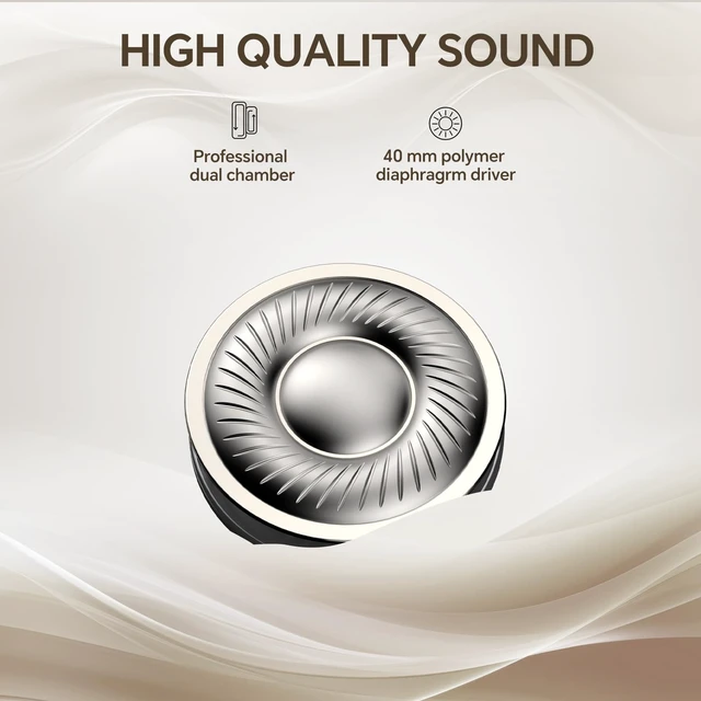 Alt view image 4 of 7 - Focus A10 Wireless Active Noise Cancelling Headphones, Multipoint Hybrid ANC, 62H playtime, multipoint Bluetooth, USB-C charging and 3.5mm wired mode for travel, work and daily listening