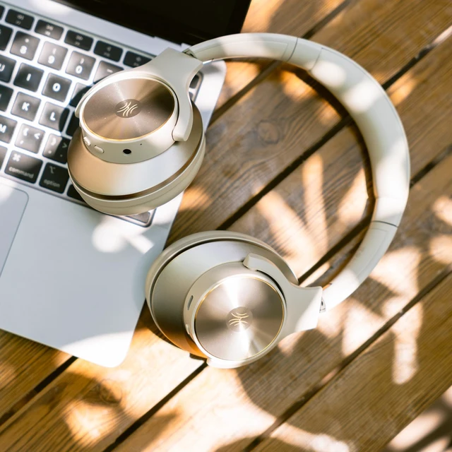 Alt view image 7 of 7 - Focus A10 Wireless Active Noise Cancelling Headphones, Multipoint Hybrid ANC, 62H playtime, multipoint Bluetooth, USB-C charging and 3.5mm wired mode for travel, work and daily listening