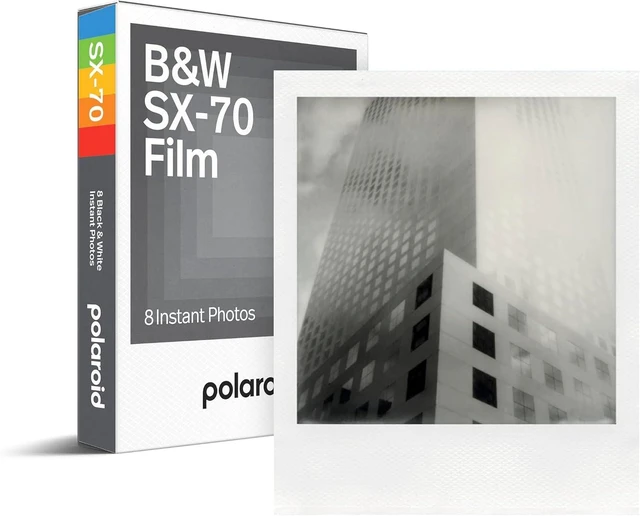 Alt view image 2 of 6 - Polaroid Black & White Film for SX70 Instant Camera - 2 Pack (16 Photos)