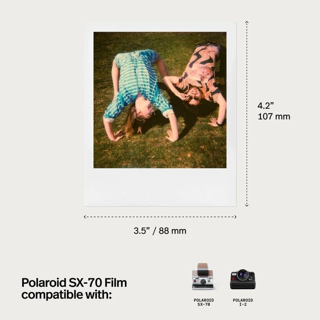 Alt view image 6 of 6 - Polaroid Black & White Film for SX70 Instant Camera - 2 Pack (16 Photos)
