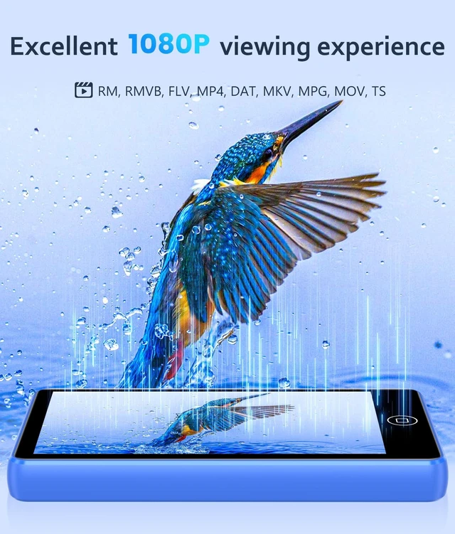 Alt view image 7 of 7 - 80GB MP3 Player with Bluetooth and WiFi, Android Spotify Music Player for Pandora, Music, Audible. 4.02" Touchscreen, Speaker, Supports Play Store,Up to 512GB