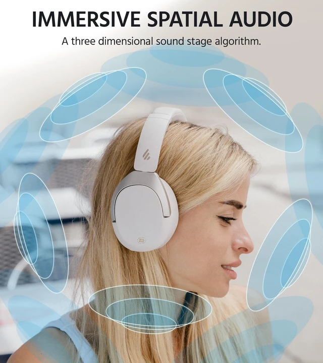 Alt view image 4 of 7 - W830NB Wireless Over Ear Headphones, 94H Playtime, Sandwhite 45dB Active Noise Cancelling, LDAC Hi-Res Sound, Spatial Audio, Fast Charging, Multipoint Connection, Bluetooth 5.4