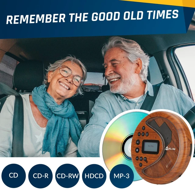 Alt view image 7 of 7 - Discover - Portable CD Player with Long-Lasting Battery - with Headphones - Radio FM - Compatible MP3 CD Player Portable - SD Card, FM Transmitter, Bluetooth - Ideal for Cars