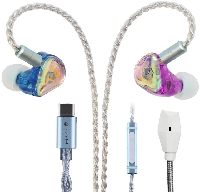 Main image of G30 IEM for Gaming Wired Earphones1DD+1BA HiFi Music in Ear Monitor 3 Sets Eartips (S/M/L) with Boom Mic Gaming Earbuds Type-C ENC Noise Cancelling EQ Adjustment