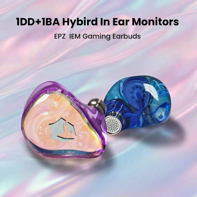 Alt view image 2 of 7 - G30 IEM for Gaming Wired Earphones1DD+1BA HiFi Music in Ear Monitor 3 Sets Eartips (S/M/L) with Boom Mic Gaming Earbuds Type-C ENC Noise Cancelling EQ Adjustment