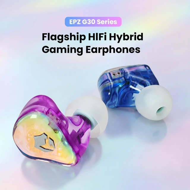 Alt view image 4 of 7 - G30 IEM for Gaming Wired Earphones1DD+1BA HiFi Music in Ear Monitor 3 Sets Eartips (S/M/L) with Boom Mic Gaming Earbuds Type-C ENC Noise Cancelling EQ Adjustment
