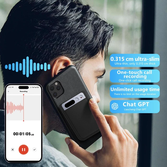 Alt view image 5 of 7 - AI Voice Recorder 64GB, Pocket AI Recorder with Transcribe & Summarize, AI Noise Cancellation, APP Control, 35 Hours Recording, Supports 152 Languages for Meetings, Calls, Lectures, Interviews(Grey)