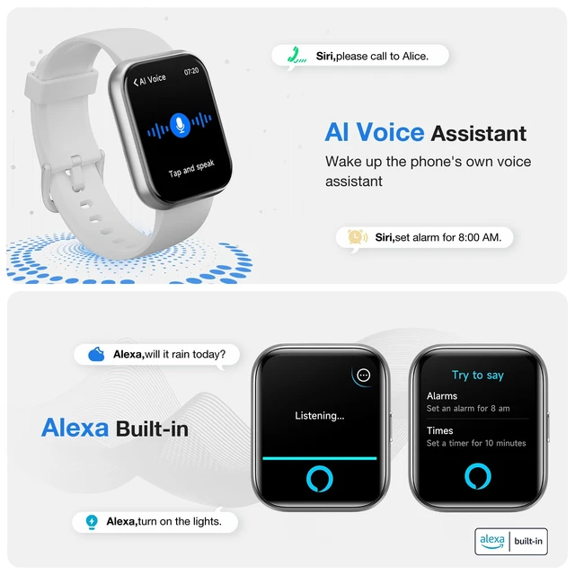 Alt view image 3 of 7 - Womens Smart Watch for Android/ iPhone, Fitness Tracker Watch for Men Women Make/Answer Call, Heart Rate/Sleep/Stress Monitor, Alexa/AI Voice, 1.85 HD 120+ Sports Activities Track Fitness Watch