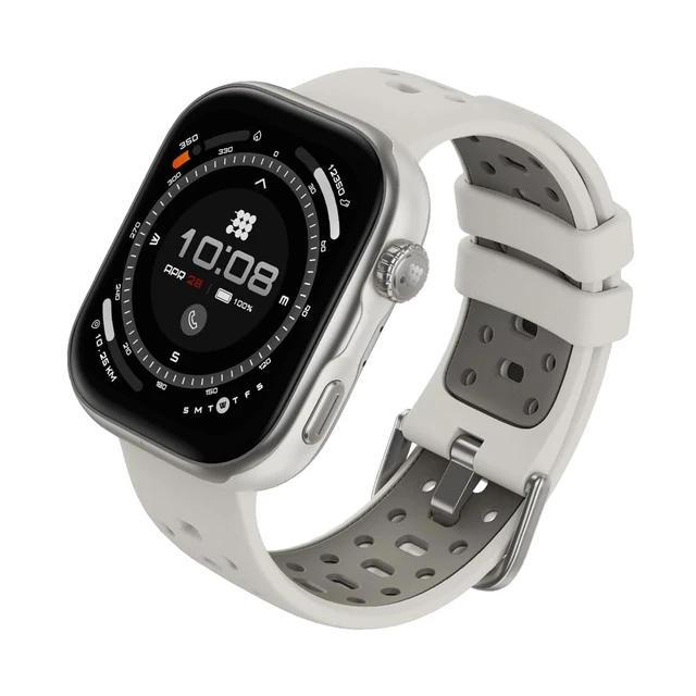 Alt view image 2 of 7 - VIVA Pro 2 Smartwatch, 1.85 AMOLED HD, Built-In GPS, Offline Maps, Barometer, Compass, VITA AI, AI Coach, Readiness & Sleep Scores, 100+ Sports Modes, 5ATM, 10-Day Battery Wolf Gray