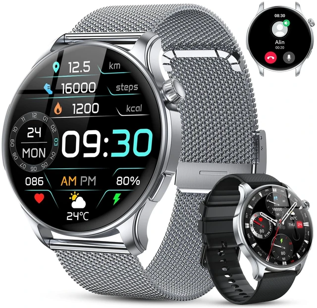 Main image of Smart Watch for Men Women Fitness: Waterproof Make Answer Call Digital Mens Watches Step Tracker Running Smartwatch Android Phone Heart Rate SpO2 Sleep Monitor