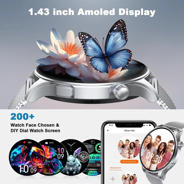 Alt view image 6 of 7 - Smart Watch for Men Women Fitness: Waterproof Make Answer Call Digital Mens Watches Step Tracker Running Smartwatch Android Phone Heart Rate SpO2 Sleep Monitor