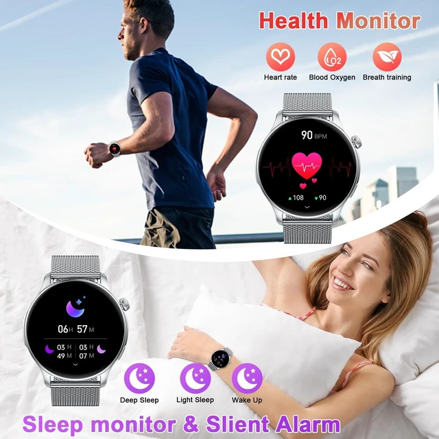 Alt view image 3 of 7 - Smart Watch for Men Women Fitness: Waterproof Make Answer Call Digital Mens Watches Step Tracker Running Smartwatch Android Phone Heart Rate SpO2 Sleep Monitor