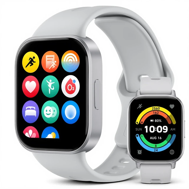 Main image of Redmi Watch 6 Active and lite Smart Watch AMOLED 18-Day Battery Bluetooth calling, heart rate and SpO recording, sleep tracking, IP68 water resistance, slim flat-edge design
