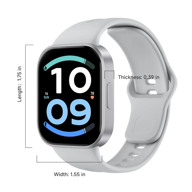 Alt view image 2 of 7 - Redmi Watch 6 Active and lite Smart Watch AMOLED 18-Day Battery Bluetooth calling, heart rate and SpO recording, sleep tracking, IP68 water resistance, slim flat-edge design
