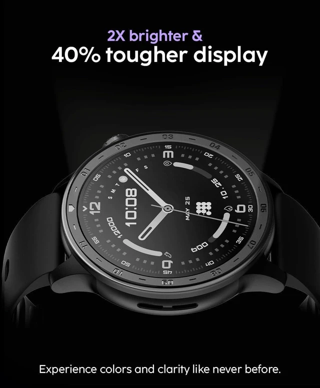 Alt view image 7 of 7 - AURA 2 Smartwatch, 1.43 AMOLED, Phone-Connected GPS, VITA AI Assistant, AI Coach, Readiness & Sleep Scores, 100+ Sports Modes, 3ATM Water Resistant, Up to 8-Day Battery