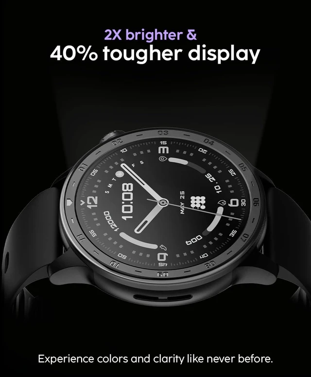 Alt view image 7 of 7 - AURA 2 Smartwatch, 1.43 AMOLED, Phone-Connected GPS, VITA AI Assistant, AI Coach, Readiness & Sleep Scores, 100+ Sports Modes, 3ATM Water Resistant, Up to 8-Day Battery