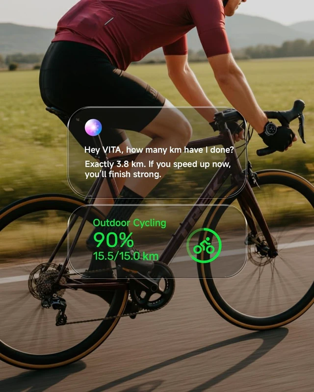 Alt view image 6 of 7 - AURA 2 Smartwatch, 1.43 AMOLED, Phone-Connected GPS, VITA AI Assistant, AI Coach, Readiness & Sleep Scores, 100+ Sports Modes, 3ATM Water Resistant, Up to 8-Day Battery