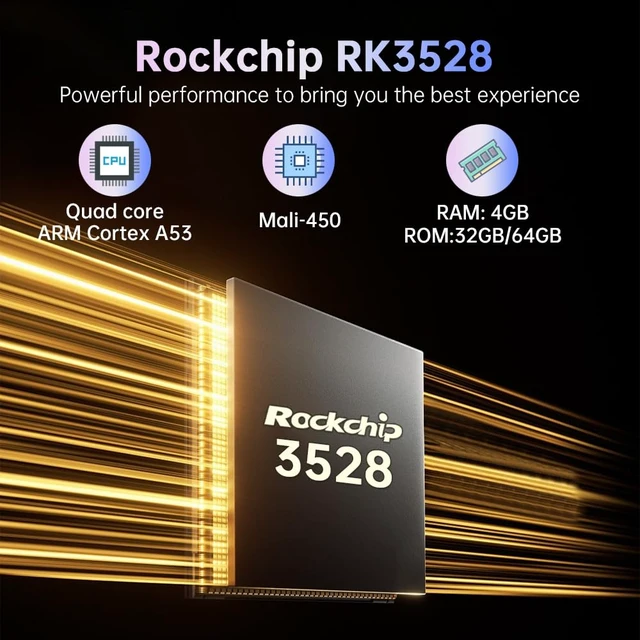 Alt view image 4 of 7 - R69 Max Android TV Box with 4GB RAM 64GB ROM,8K Decoding 2.4/5.0Ghz WiFi6 Android 14 OS,Quad-Core RK3528,BT5.0,HDR10,TF Card Slot