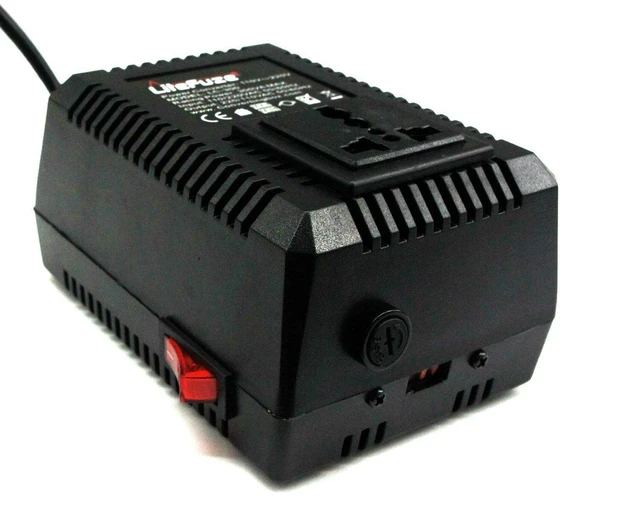 Alt view image 2 of 3 - 300 Watt Step Up/Step Down Travel Voltage Converter, 220/110v to 110/220v Converter with Type G Plug - Compatible with Hair Straightener, Camera, Laptop & More (Pack of 2)