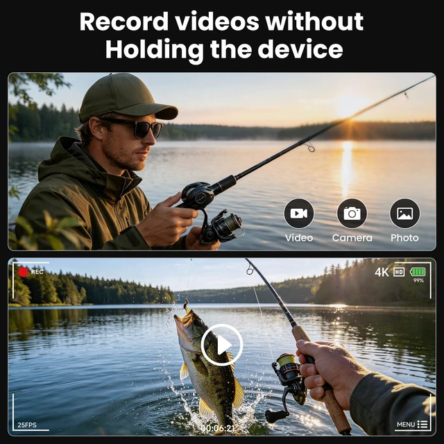 Alt view image 3 of 7 - Smart Glasses with Camera, 8MP HD Photo and Video Recording,AI Glasses with Real-Time Translation/Object Recognition/AI Voice Q&A/Recording, Calls and Music