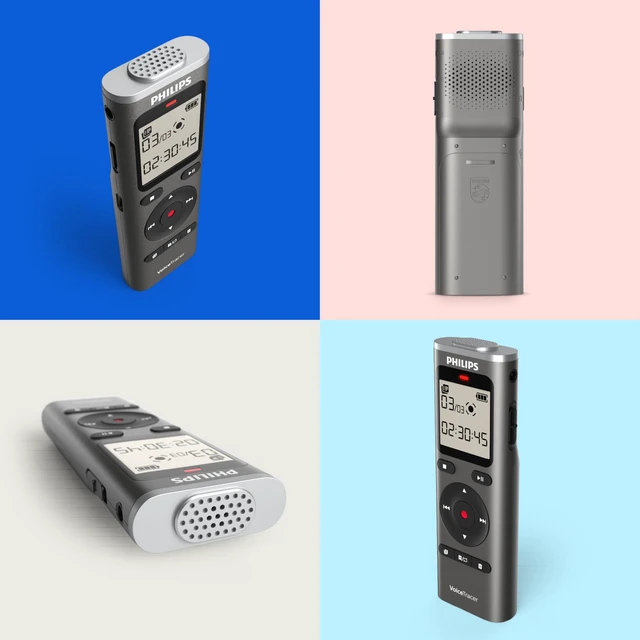 Alt view image 2 of 7 - DVT1170 VoiceTracer, Audio Recorder, 8GB, Micro SD Card Slot, 360° Microphone for Excellent Sound