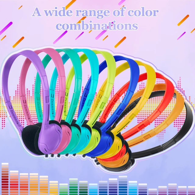 Alt view image 7 of 7 - USB C Headphones Bulk for Classroom School Kids 30 Pack USB Type C Headphones Wired for School Boys Girls Students Tablet Travel Computer Smartphones Mixed Colors