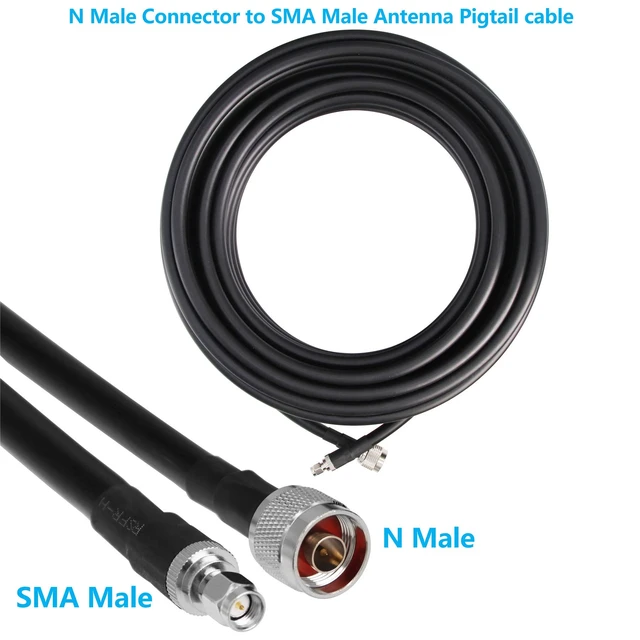 Alt view image 4 of 7 - 100ft N Male to SMA Male Cable, SMA to N Cable 50 ohm Ultra Low Loss KMR240 Coaxial Cable for WiFi Router, GPS Receiver, Antenna, Signal Booster Use