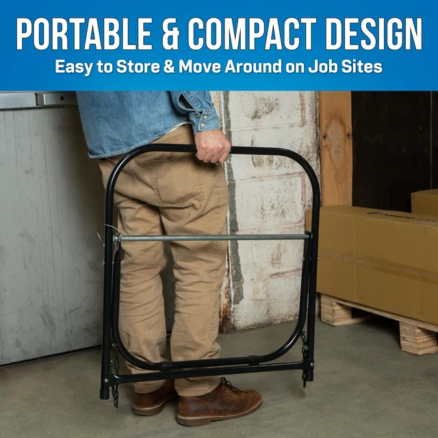 Alt view image 6 of 6 - CC-2726 26" Wide Steel Cable Caddy for Large Wire Reels and Cable Spools 22 x 20, 100 Lb. Capacity