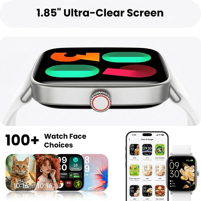 Alt view image 5 of 7 - Smart Watch for WomenWhite 100+ Watch Face