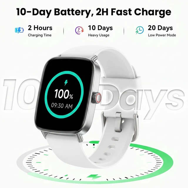 Alt view image 6 of 7 - Smart Watch for WomenWhite 100+ Watch Face