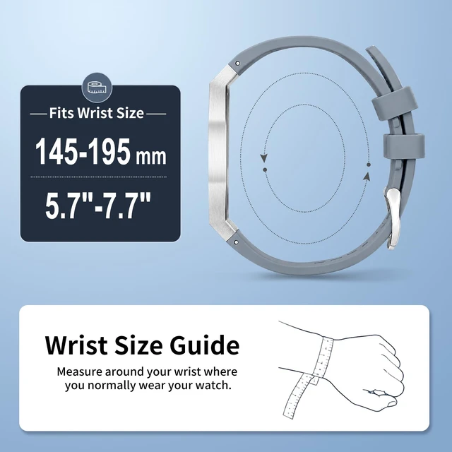 Alt view image 4 of 7 - Luxury Aluminum Case Band Mod Kit Compatible with AP Swatch Royal Pop for Men Women, Lightweight Shockproof Aluminum Bumper Case with Sport Silicone Replacement Strap