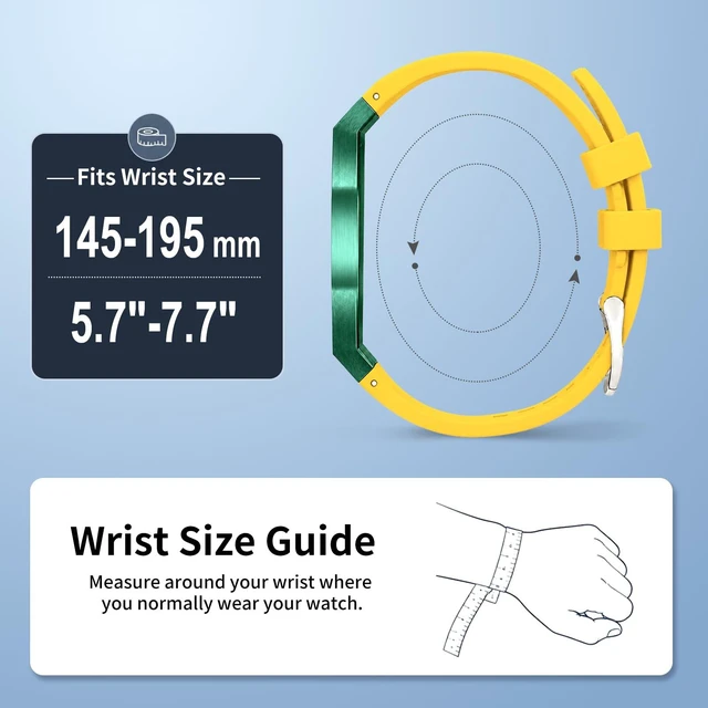 Alt view image 4 of 7 - Luxury Aluminum Case Band Mod Kit Compatible with AP Swatch Royal Pop for Men Women, Lightweight Shockproof Aluminum Bumper Case with Sport Silicone Replacement Strap