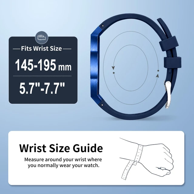 Alt view image 4 of 7 - Luxury Aluminum Case Band Mod Kit Compatible with AP Swatch Royal Pop for Men Women, Lightweight Shockproof Aluminum Bumper Case with Sport Silicone Replacement Strap