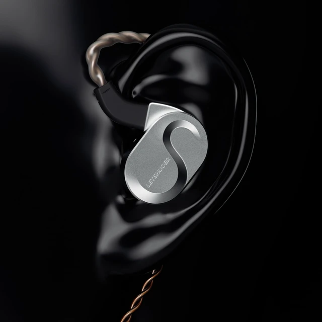Alt view image 5 of 7 - S08 Fourth Generation in Ear Monitor Earphone Dual-coil 13mm Planar Magnetic Driver HiFi Wired in Ear Earbuds, Planar IEM with Detachable 2pins Silver-plated Copper Cable Audiophiles(silver)