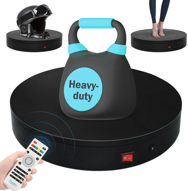 Main image of 12.6In Remote Motorized Electric Turntable Rotating Display Stand Rotating Platform Photography Turntable motorized lazy susan base giratoria para for Photography,3D Scanner,(Load Range:88~300lbs)