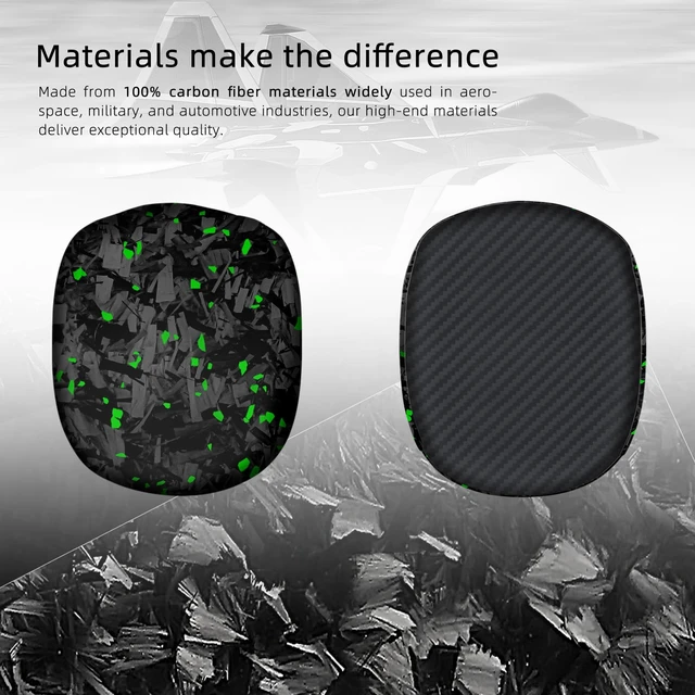 Alt view image 5 of 7 - Real Carbon Fiber Case for AirPods Max (2024/2020), Military-Grade Protective Hard Cover for Apple Headphones, Unique Forged Matte, Scratch-Resistant, Essential Accessories-Matte Red